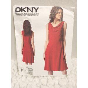 DKNY V1351 Sewing Pattern | Lined Pullover Dress
